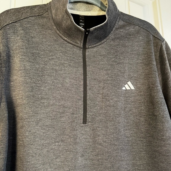 Adidas Charcoal Quarter-Zip Top NWT - Picture 4 of 5